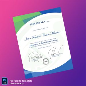 Blank Guatemala FEDERURAL R. L. Diploma in Customer Retention Certificate Document Preview - BlankDocs