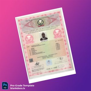 Blank Kenya Giteri Mixed Secondary School High School Diploma Template Document Preview - BlankDocs