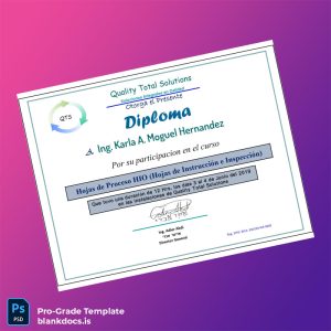 Blank Mexico Quality Total Solutions Participation Diploma in HIO Process Sheets Document Preview - BlankDocs