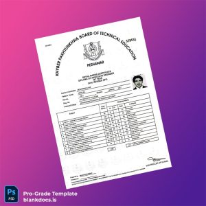 Blank Pakistan Government College of Technology Swat Diploma of Associate Engineer Template Document Preview - BlankDocs
