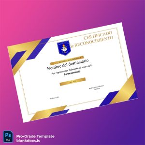 Blank Peru Certificate of Recognition for Perseverance Template Document Preview - BlankDocs