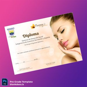 Blank Peru Gerencia de Desarrollo Social Diploma Template Document Preview - BlankDocs