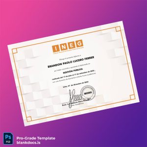 Blank Peru INEC Diploma in Public Management Template Document Preview - BlankDocs