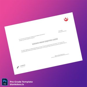 Blank Peru Laureate International Universities Diploma in Audiovisual Communication Document Preview - BlankDocs