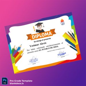 Blank Peru Santa Rosa de Shick Diploma Template Document Preview - BlankDocs