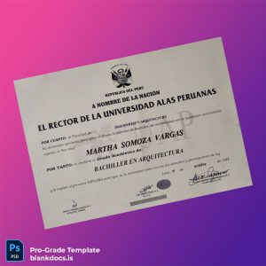 Blank Peru Universidad Alas Peruanas Bachelor of Architecture Template Document Preview - BlankDocs