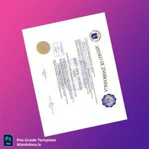 Blank Philippines Ateneo de Zamboanga Bachelor of Science in Business Administration Template Document Preview - BlankDocs