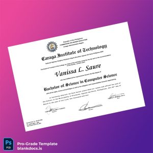 Blank Philippines Caraga Institute of Technology Bachelor of Science in Computer Science Template Document Preview - BlankDocs