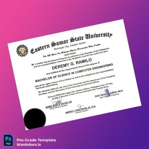 Blank Philippines Eastern Samar State University Bachelor of Science in Computer Engineering Template Document Preview - BlankDocs