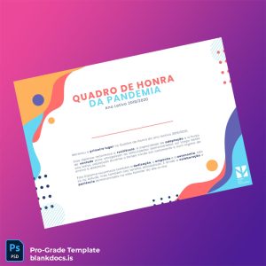 Blank Portugal Diploma of Resilience 2019_2020 Template Document Preview - BlankDocs