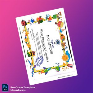 Blank Portugal Escolinha Madina Diploma Template Document Preview - BlankDocs