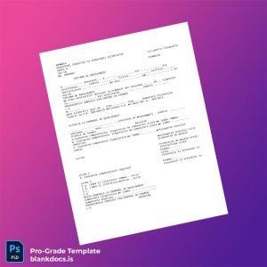 Blank Romania Bacalaureat Diploma Template Document Preview - BlankDocs