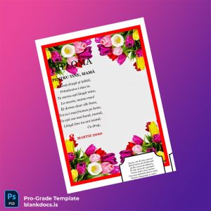 Blank Romania Diploma Template Document Preview - BlankDocs