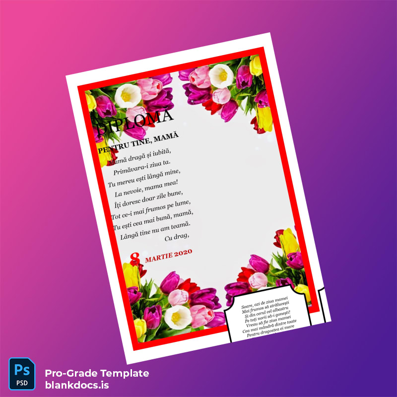 Blank Romania Diploma Template Document Preview - BlankDocs