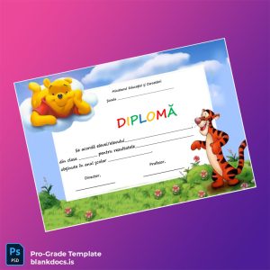 Blank Romania Educational Diploma Template Document Preview - BlankDocs
