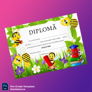 Blank Romania School of Grigore Antipa Diploma Certificate Document Preview - BlankDocs