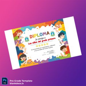 Blank Spain Artistic Diploma Template Document Preview - BlankDocs