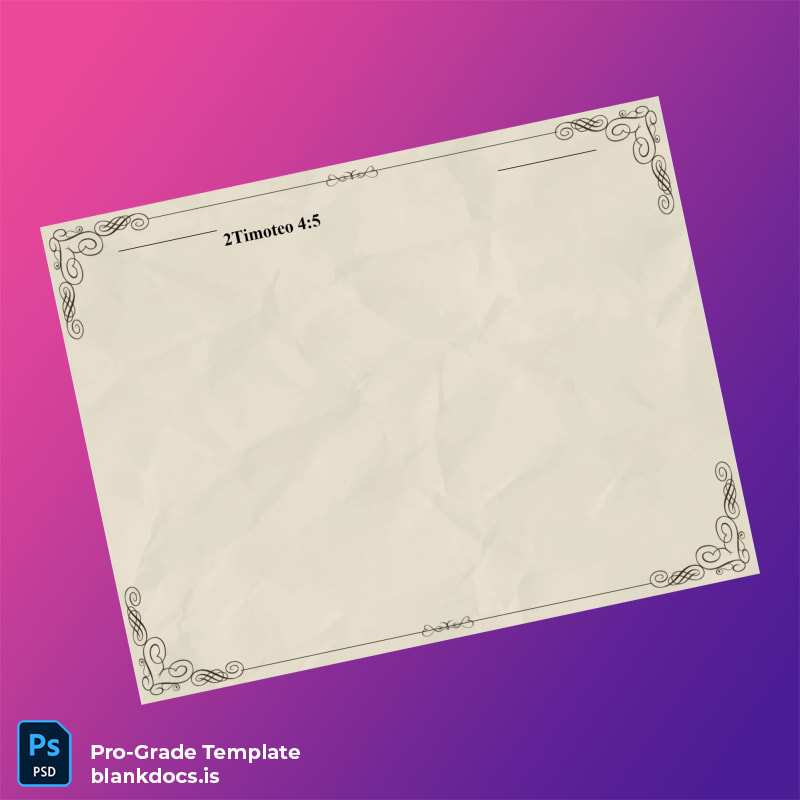 Blank Spain Congregation Regular Precursor Certificate Template page 2 Document Preview - BlankDocs