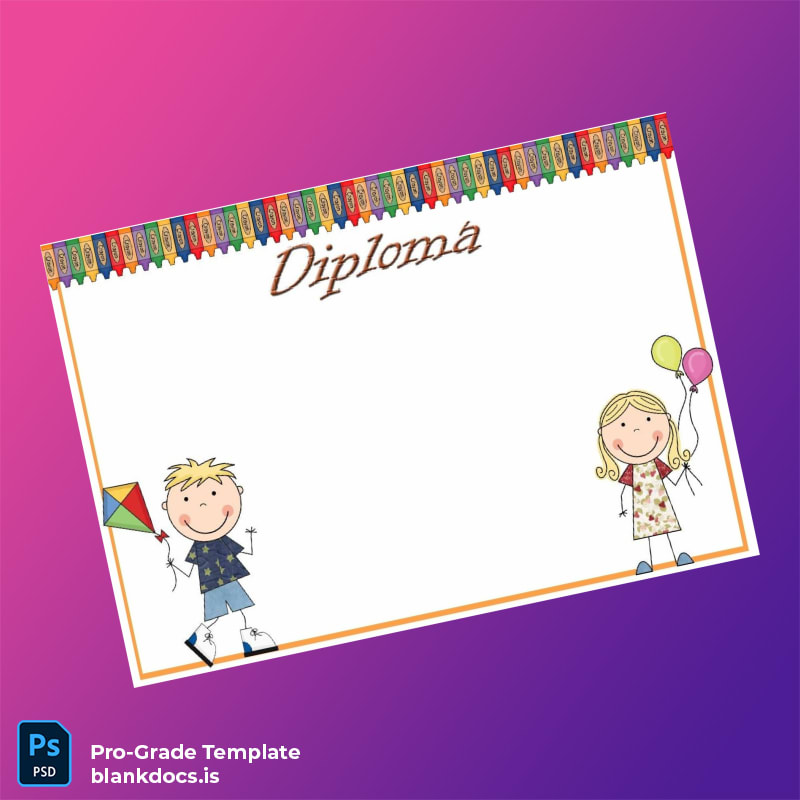 Blank Spain El I.E.P. 'Mis Primeros Pasos' Diploma Document Preview - BlankDocs