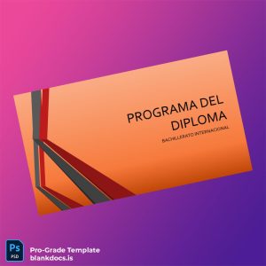 Blank Spain International Baccalaureate Diploma Certificate Document Preview - BlankDocs