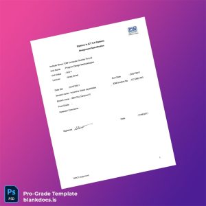 Blank Sri Lanka IDM Computer Studies Pvt Ltd Diploma in ICT Template Document Preview - BlankDocs