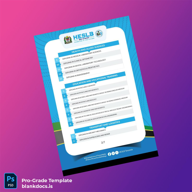 Blank Tanzania Mikopo Diploma Template page 3 Document Preview - BlankDocs