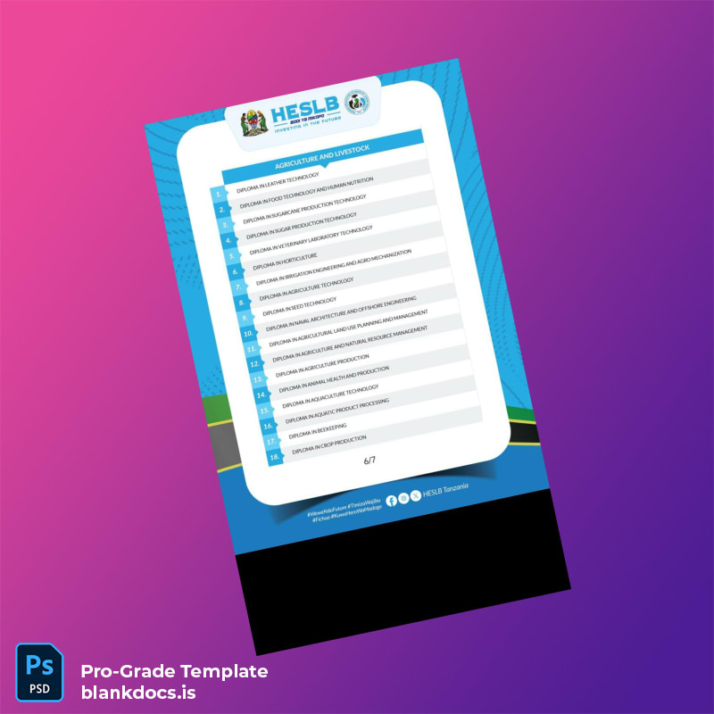 Blank Tanzania Mikopo Diploma Template page 7 Document Preview - BlankDocs