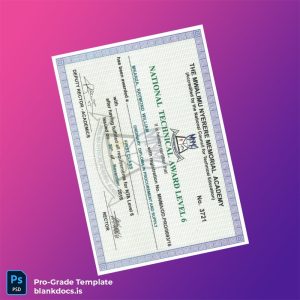 Blank Tanzania Mwalimu Nyerere Memorial Academy Ordinary Diploma in Procurement and Supply Document Preview - BlankDocs