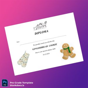 Blank Turkey Alisa English Center for Very Young Learners Culinary Diploma Document Preview - BlankDocs