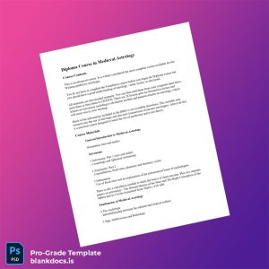 Blank UK Diploma in Medieval Astrology Template Document Preview - BlankDocs