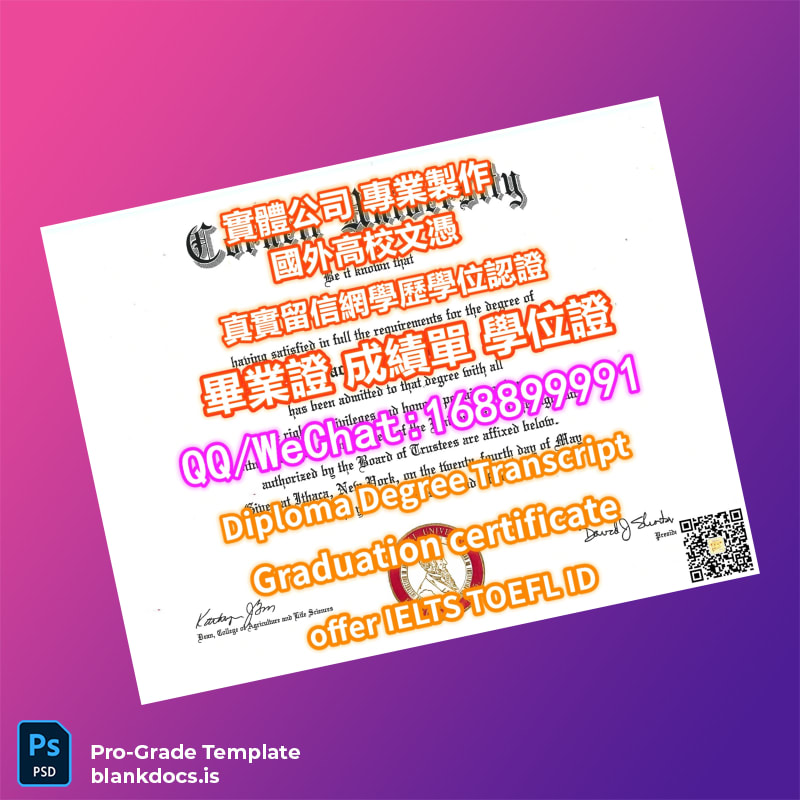 Blank USA Cornell University Graduation Certificate Template Document Preview - BlankDocs